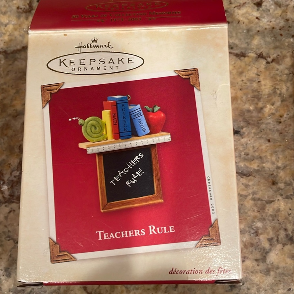 Vintage Hallmark teacher ornament